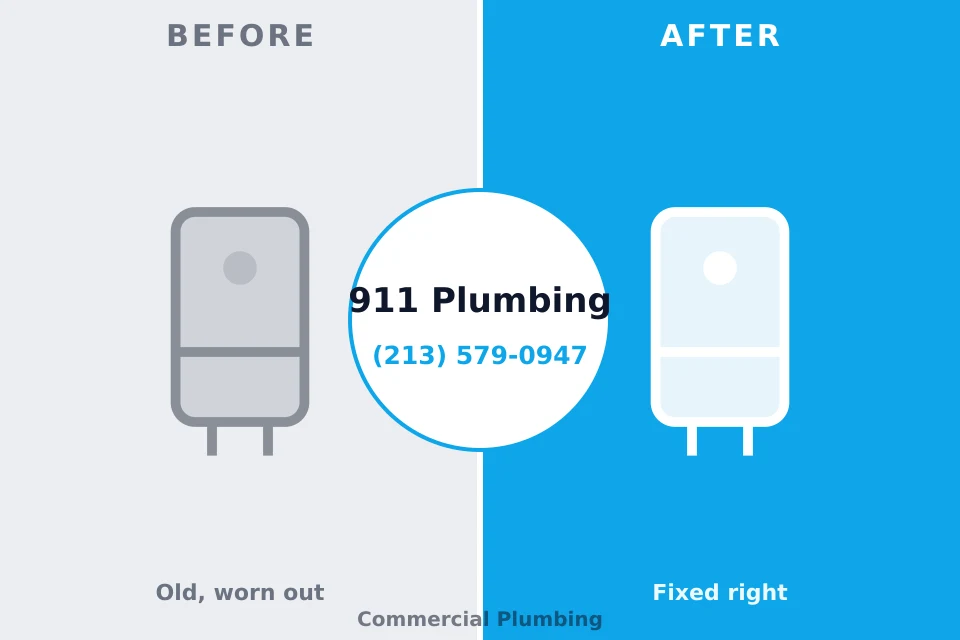 Before and after: plumbing repair Eldora, IA